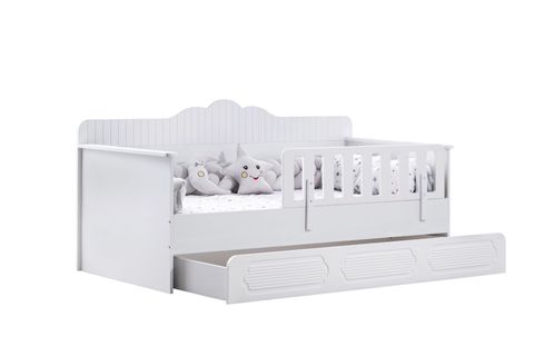 FLOWER YAVRULU MONTESSORİ KARYOLA, BEYAZ