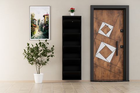 VEGA KİLİTLİ METAL AYAKKABILIK, SİYAH, 5 KAPAKLI