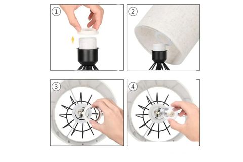 SİLVER KONİK ABAJUR SETİ, GRİ METALİK KROM