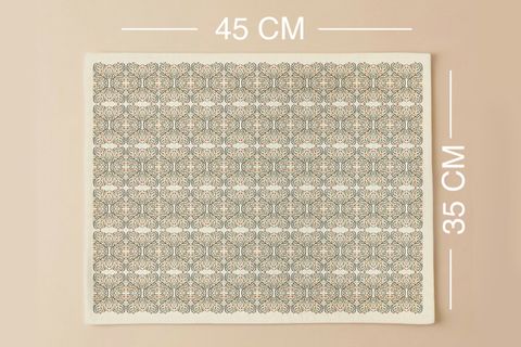 SANAT DOKUSU PAMUKLU ALTI ADET AMERİKAN SERVİSİ