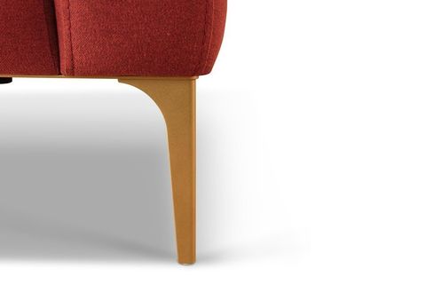 NORMOD DÖRTLÜ KOLTUK, KIRMIZI, METAL ALTIN AYAK