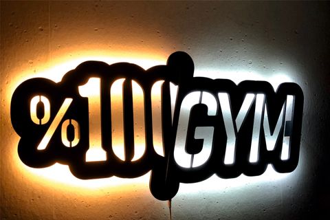 %100 GYM V1LED IŞIKLI TABLO