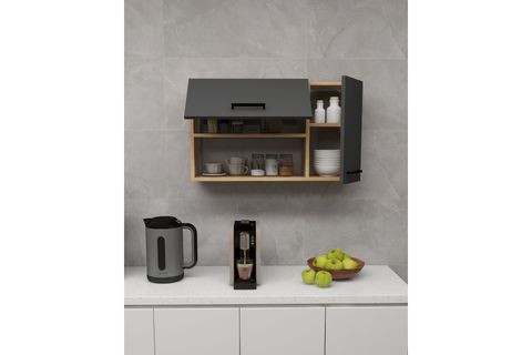 AKASYA ÇOK AMAÇLI DOLAP,  SAFİRMEŞE ANTRASİT