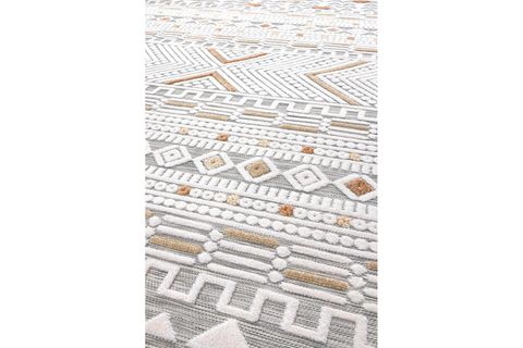 SAND GRİ SARI TEMİZLENEBİLİR HALI, 65550A, 100X200