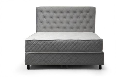 SONATA GRİ ÇİFT KİŞİLİK BAZA+BAŞLIK+YATAK, GRİ, 160X200