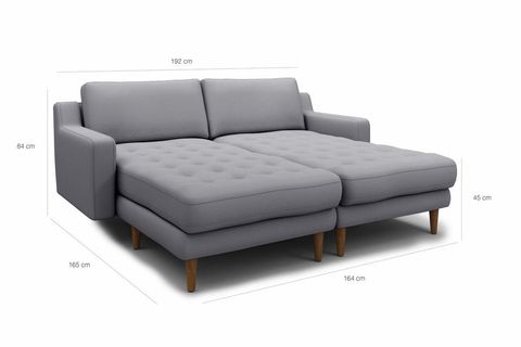 MODSY 192 X 165 MODÜLER KÖŞE KOLTUK WOOLY KETEN - BEJ