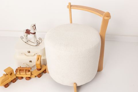 NATUREL AHŞAP PUF