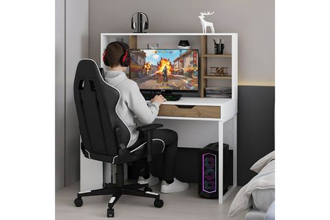 MİLA ÇALIŞMA MASASI, BEYAZ RAHLE