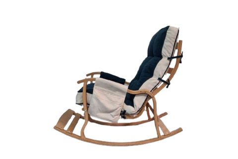 MOSSO AHŞAP ÇİFT MİNDERLİ SALLANAN SANDALYE, PETROL YEŞİLİ