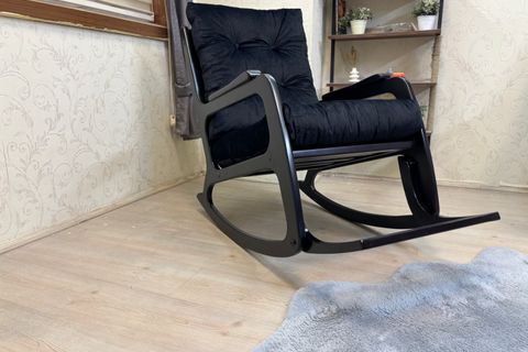 KONTES SALLANAN SANDALYE, SİYAH, LAKE SİYAH AYAK