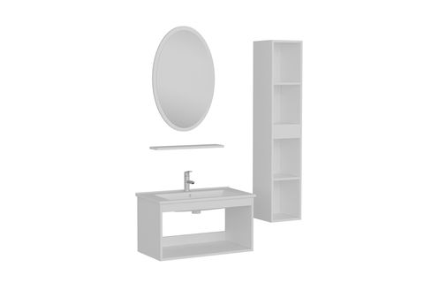 NİKA BANYO DOLABI 85CM AS2K 1EA1R ETJ BOY BEYAZ