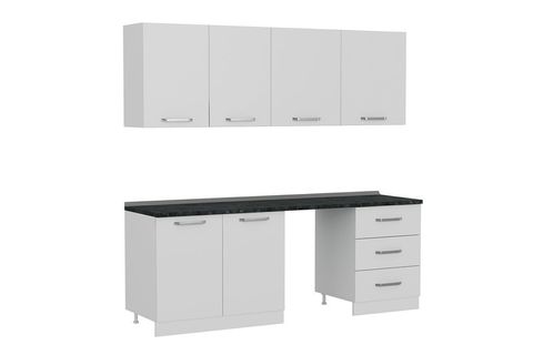 MİNAR 220 CM MUTFAK DOLABI BEYAZ 220 B12