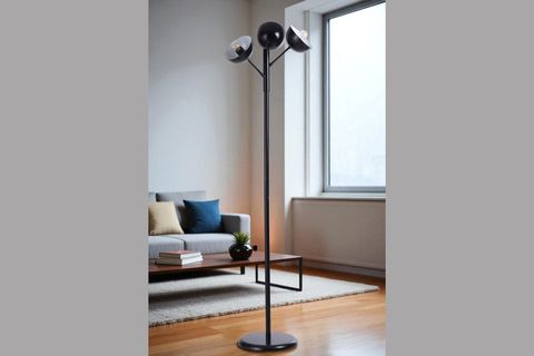 KÜRE SİYAH LAMBADER, METAL BAŞLIKLI