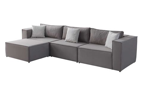 MİLLER SIRT MİNDERLİ KÖŞE KOLTUK, KADİFE, VİZON