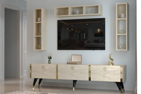 GALEA TV ÜNİTESİ, TRAVERTEN