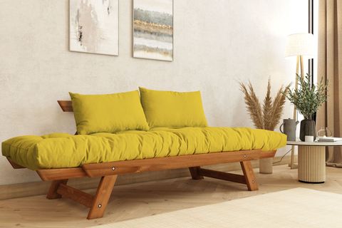 WOODESK ADALAR MASİF AHŞAP İKİLİ KANEPE, TİK-SARI, CPT8163-210