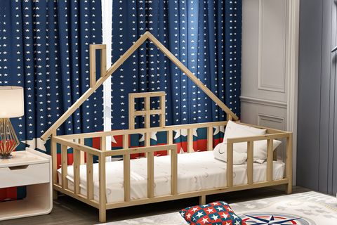 LİGHT MONTESSORİ KARYOLA, ÇAM, 90X190