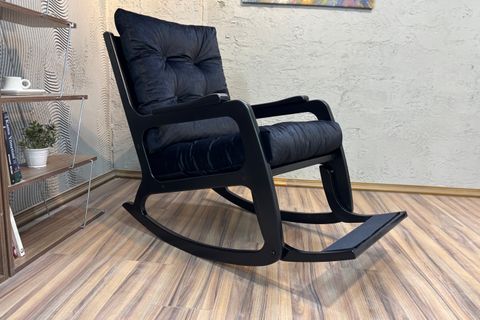 KONTES SALLANAN SANDALYE, SİYAH, LAKE SİYAH AYAK