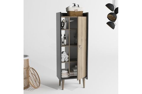 LAGOMOOD RUBY ÇOK AMAÇLI DOLAP ANTRASİT CEVİZ