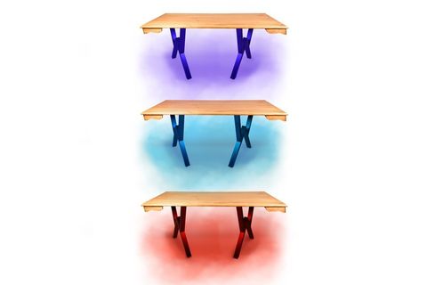 NEBULA LATTE LED IŞIKLI AKILLI OFİS MASASI 70X180 CM