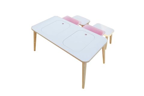 AHŞAP OYUN AKTİVİTE MASASI VE SANDALYE TAKIMI