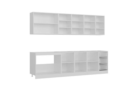 MİNAR EZGİ 280 CM MUTFAK DOLABI BEYAZ DORE 280-D1
