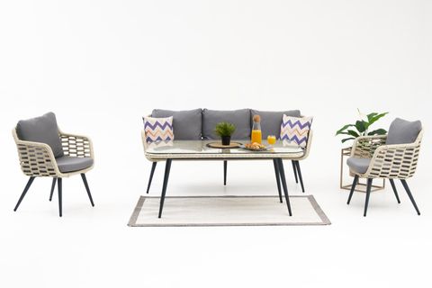 ARORA MİDİ RATTAN ÜÇLÜ BAHÇE OTURMA GRUBU