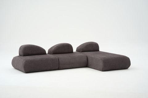 LİVA KÖŞE KOLTUK, UZANMALI SEHPALI, ANTRASİT