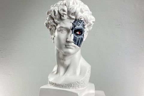 DAVID CYBORG POP ART DEKORATİF ROMA YUNAN HEYKELLERİ