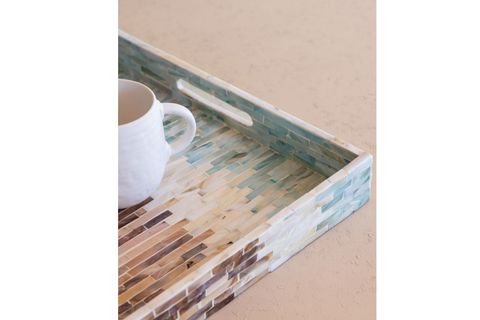 THE MİA SEDEF TEPSİ 40X25X5 CM TLC0113