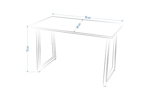 BİGA SABİT MDF METAL AYAK ÇALIŞMA OFİS MASASI 60X90 CM