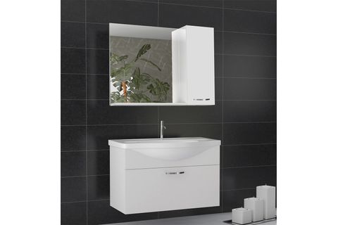 KADİFE BANYO DOLABI TAKIMI, 80 CM