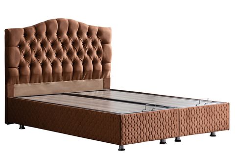 ZÜMRÜT NEW BAZA VE BAŞLIK SETİ, AÇIK KAHVERENGİ, 160X200