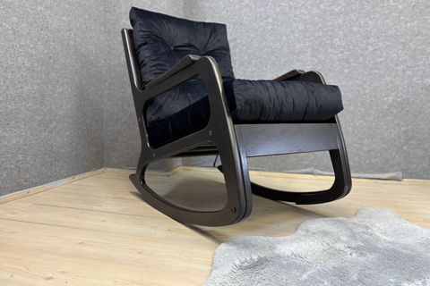 SALLANAN SANDALYE, SİYAH, WENGE SİYAH AYAKLI