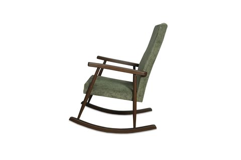 ASEDİA TREND SALLANAN SANDALYE, YEŞİL, AHŞAP, CEVİZ AYAK