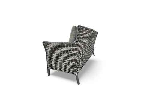 LENTA RATTAN ÜÇLÜ BAHÇE MOBİLYASI, GRİ