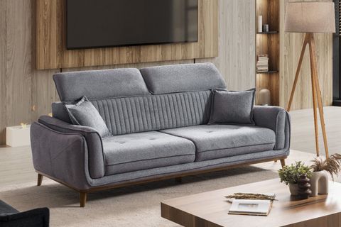 TİTAN YATAKLI ÜÇLÜ KOLTUK, GRİ