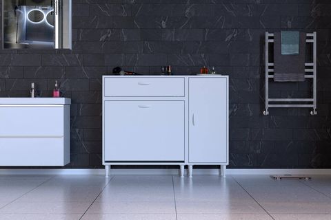YENİCE BANYO DOLABI, 65 CM 1 GENİŞ SEPETLİ, 115 CM
