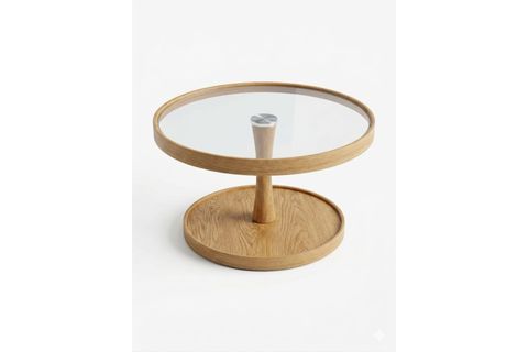 COSMOS İKİLİ ORTA SEHPA, MEŞE BRONZ CAM