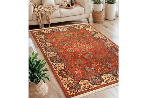 ETNİK BASKILI DOKUMA TABAN HALI, 129 YNG, 80X200 CM