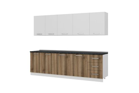 MİNAR EGE 270 CM MUTFAK DOLABI BEYAZ DORE 270-D2