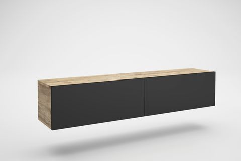 WOOD'N LOVE TOPRAK TV ÜNİTESİ, ATLANTİK ÇAM SİYAH, 150 CM
