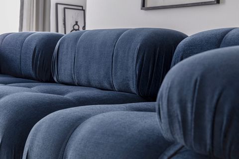 NEW BUBBLE MODULAR CORNER SOFA, NAVY, UK