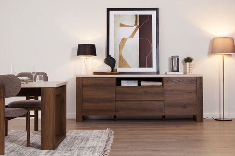 MADERA YEMEK MASASI TAKIMI, 220 CM