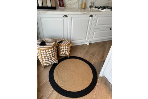 HALIMAX MİLDA JÜT KİLİM 98, ÇİFT TARAFLI, YUVARLAK, 140X140