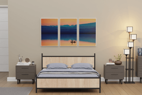 GM 305 MODERN ÇİFT KİŞİLİK  METAL SİYAH SONOMO KARYOLA 140X190