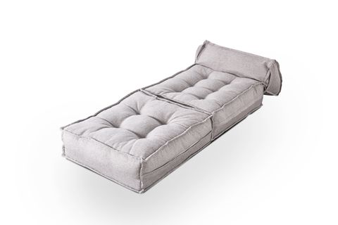 MOCCA KETEN KATLANIR YATAKLI TEKLİ UZANMA KOLTUĞU, AÇIK GRİ