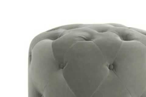 KONFORLU OVAL PUF, GRİ GRİ