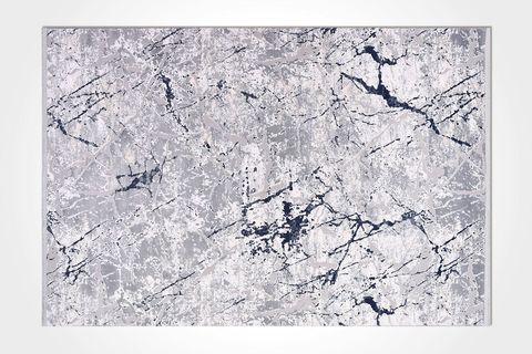 GRİ MAVİ MERMER DESEN TOZ LEKE TUTMAZ HALI 80X150 - DK9403M