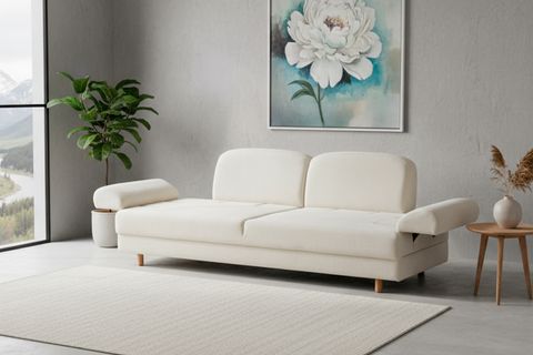 ATHENS YATAKLI SANDIKLI ÜÇLÜ KOLTUK, BEYAZ